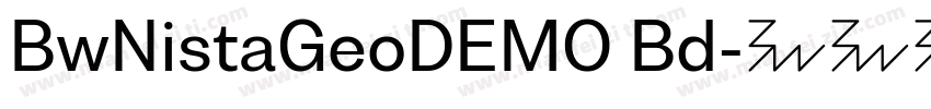 BwNistaGeoDEMO Bd字体转换